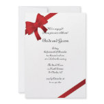 Red Bows Engagement Party Invitation