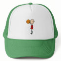 Red Boy Basketball Hat by stick_figures Red Boy Basketball Hat