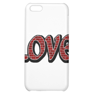 Red Brick Love Case For iPhone 5C