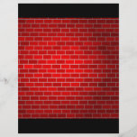 Red Brick w/Spotlight Background Personalized Flyer