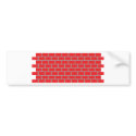 red brick wall bumper stickers by Tomaniac red brick wall bumper stickers