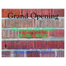 Red Brick Wall Custom Flyer