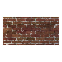 Red Brick Wall Photo Greeting Card