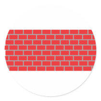 red brick wall stickers by Tomaniac red brick wall stickers