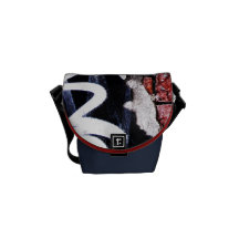 red bricks urban small messenger bag