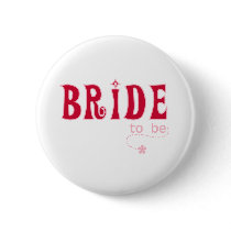 Red Bride to Be buttons