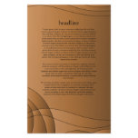 red - brown abstract shapes design personalized stationery