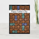Red Brown Father's Day Card - A warm brown modern, masculine design perfect for telling your dad how wonderful he is.
