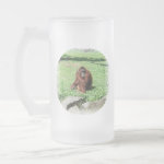 Red-Brown Haired Orangutan Sitting On Grass mug