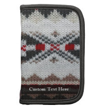 Red/Brown Knit Aztec Sweater-Look Planner