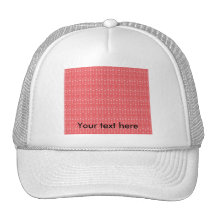 Red bubble pattern mesh hat
