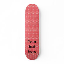 Red bubble pattern custom skate board
