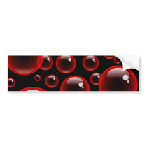 Red Bubbles Bumper Stickers