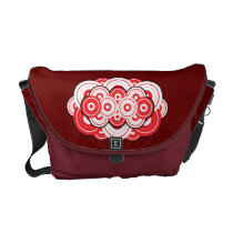 Red Bubbles Messenger Bag messenger bags