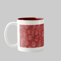 Red Bubbles Mug mugs