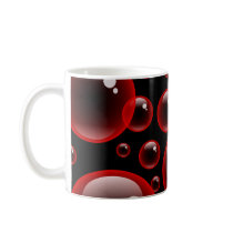 Red Bubbles Mugs