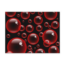 Red Bubbles Postcards