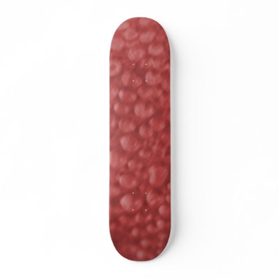 Red Bubbles Skateboard by sruhs