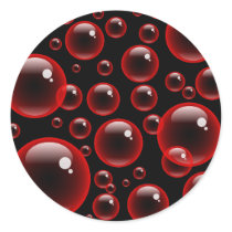 Red Bubbles Stickers