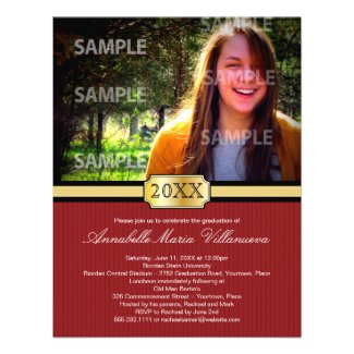 Red Buckle Band Graduation Announcement