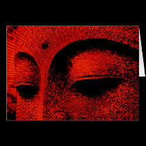 RED BUDDHA Card by webgrrl RED BUDDHA Card