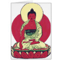 Red Buddha Card by JLaVette Red Buddha Card