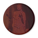 Red Buddha Magnet by marzipanned Red Buddha Magnet