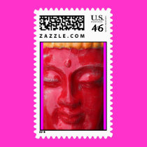 Red Buddha postage