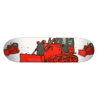Red Bulldozer Skateboard