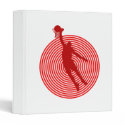 Red bullseye basketball