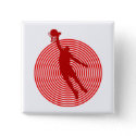Red bullseye basketball