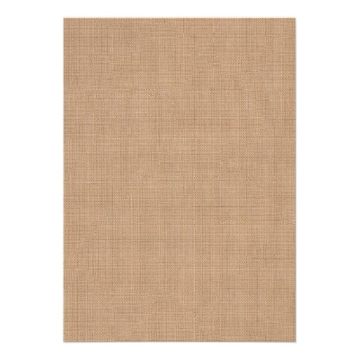 Red Burlap Monogrammed Rehearsal Dinner Invite