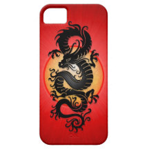 Red Burst Chinese Dragon iPhone 5 Case