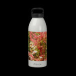 Red bush landscape photographic art Burning bush water bottles