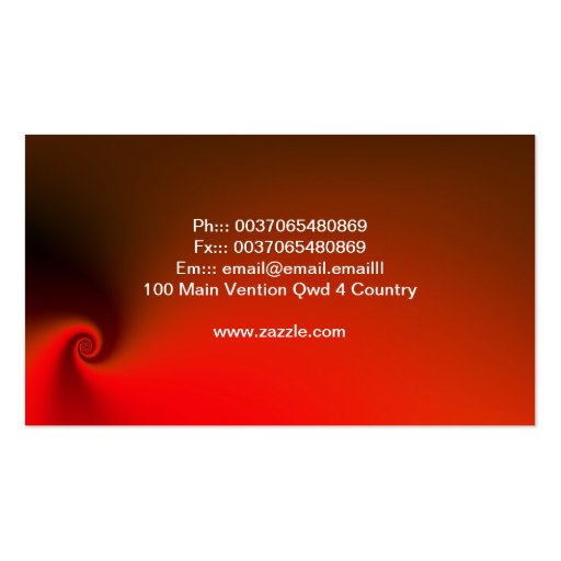 red business card (back side)