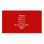 Red business cards