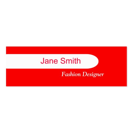 Red Business Card Templates (front side)