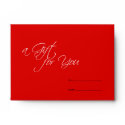 Red business store gift for you certificate holder envelope