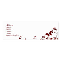Red Butterfly business cards