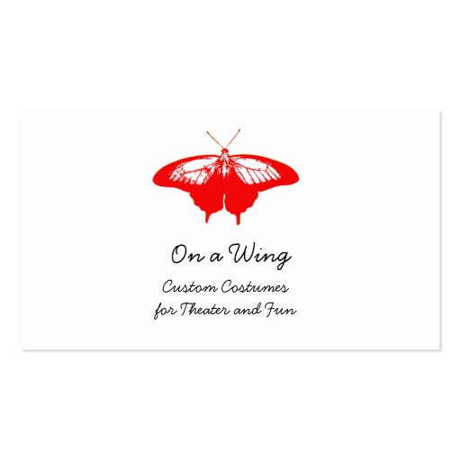 Red Butterfly business cards