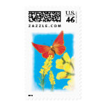 Red Butterfly Custom Postage (Med) postage