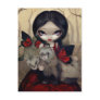 "Red Butterfly Ferrets" Postcard