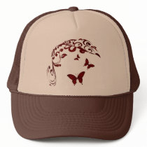 Red Butterfly hats by satelliteg Red Butterfly hats