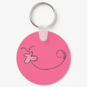 Red butterfly keychains by sammimlamv Red butterfly keychains