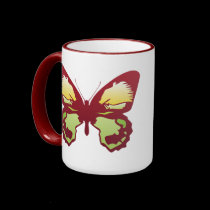 red butterfly mugs by webunicorn red butterfly mugs