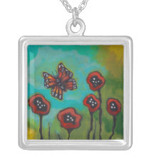 Red Butterfly Necklace