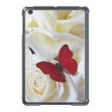 Red Butterfly on White Roses Skinit Ipad Mini Case