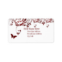 Red Butterfly labels