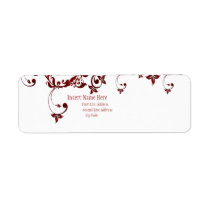 Red Butterfly labels