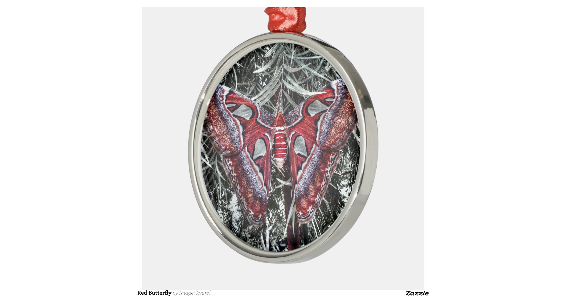 red butterfly round metal christmas ornament zazzle red butterfly round metal christmas ornament zazzle